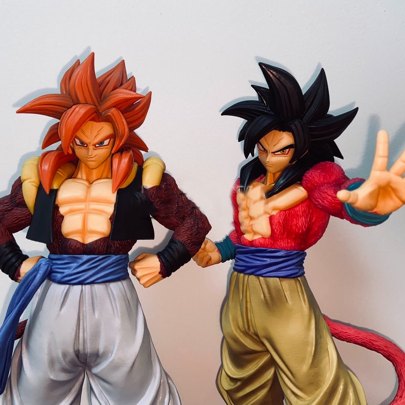 Mô Hình Nhân Vật Super Saiyan 4 Son Goku Vegeta Bằng PVC 27cm Trong Phim Bảy Viên Ngọc Rồng Gogeta Ssj4