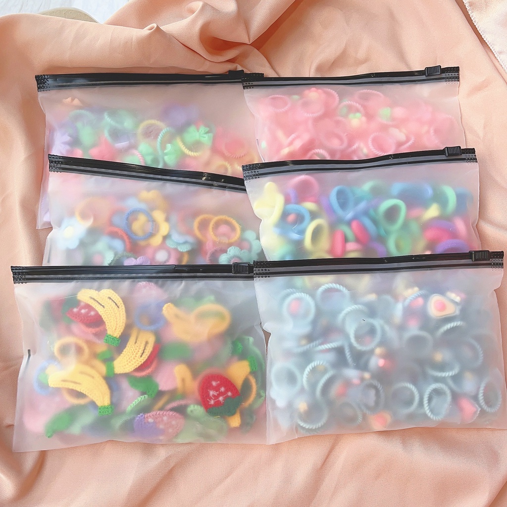 Set 10/20 dây buộc tóc KIDSBOWS nhiều mẫu dễ thương thời trang cho bé gái