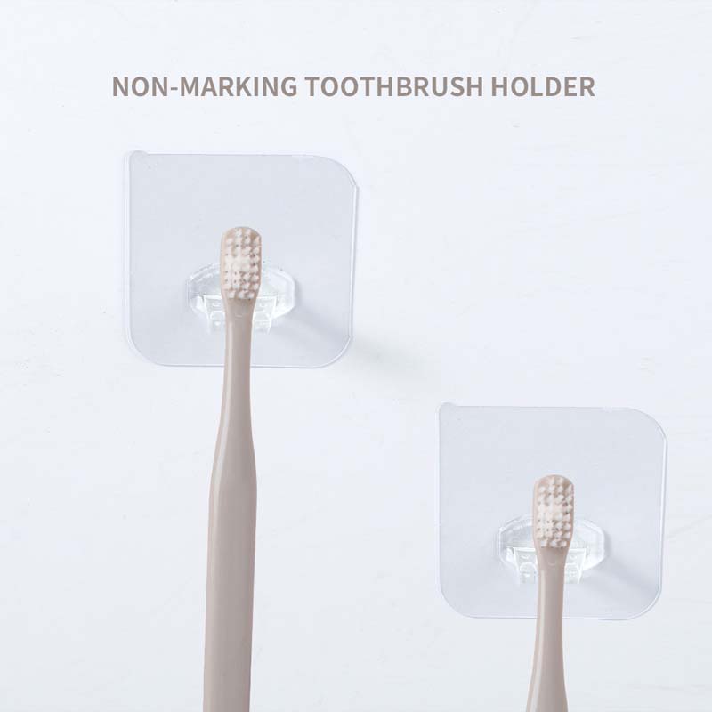 Giá đỡ bàn chải đánh răng dán tường trong suốt tiện dụng