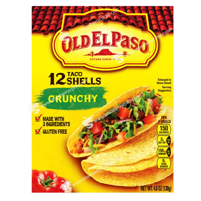 VỎ BÁNH Taco Shells Old El Paso Gluten Free Crunchy