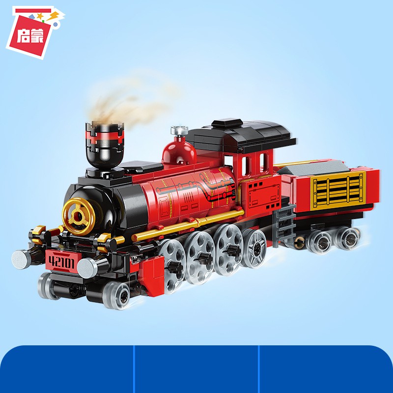 Đồ chơi lắp ráp Xe lửa Tàu hỏa 3 trong 1 - Enlighten 42101 Xếp hình thông minh 305 mảnh ghép - Train