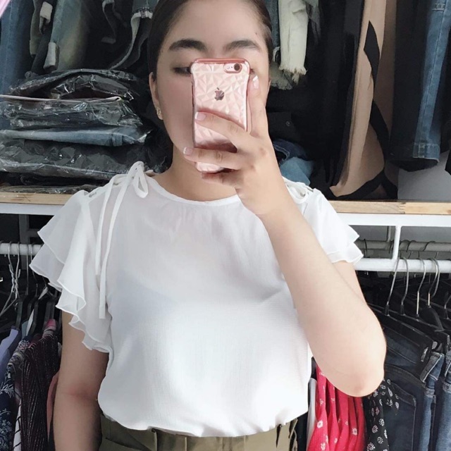 Áo trắng , ánh nhũ