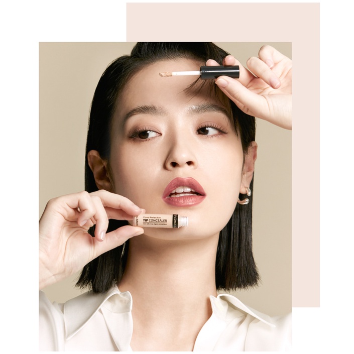 Kem Che Khuyết Điểm The Saem Cover Perfection Tip Concealer SPF28 PA++ 6.5g