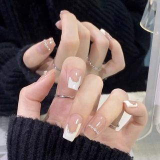 Nailbox ,10 móng úp thiết kế đính đá.