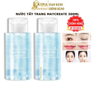 Nước tẩy trang MAYCREATE tẩy trang điểm làm sạch sâu nhẹ nhàng nội địa trung SKINA 300ml