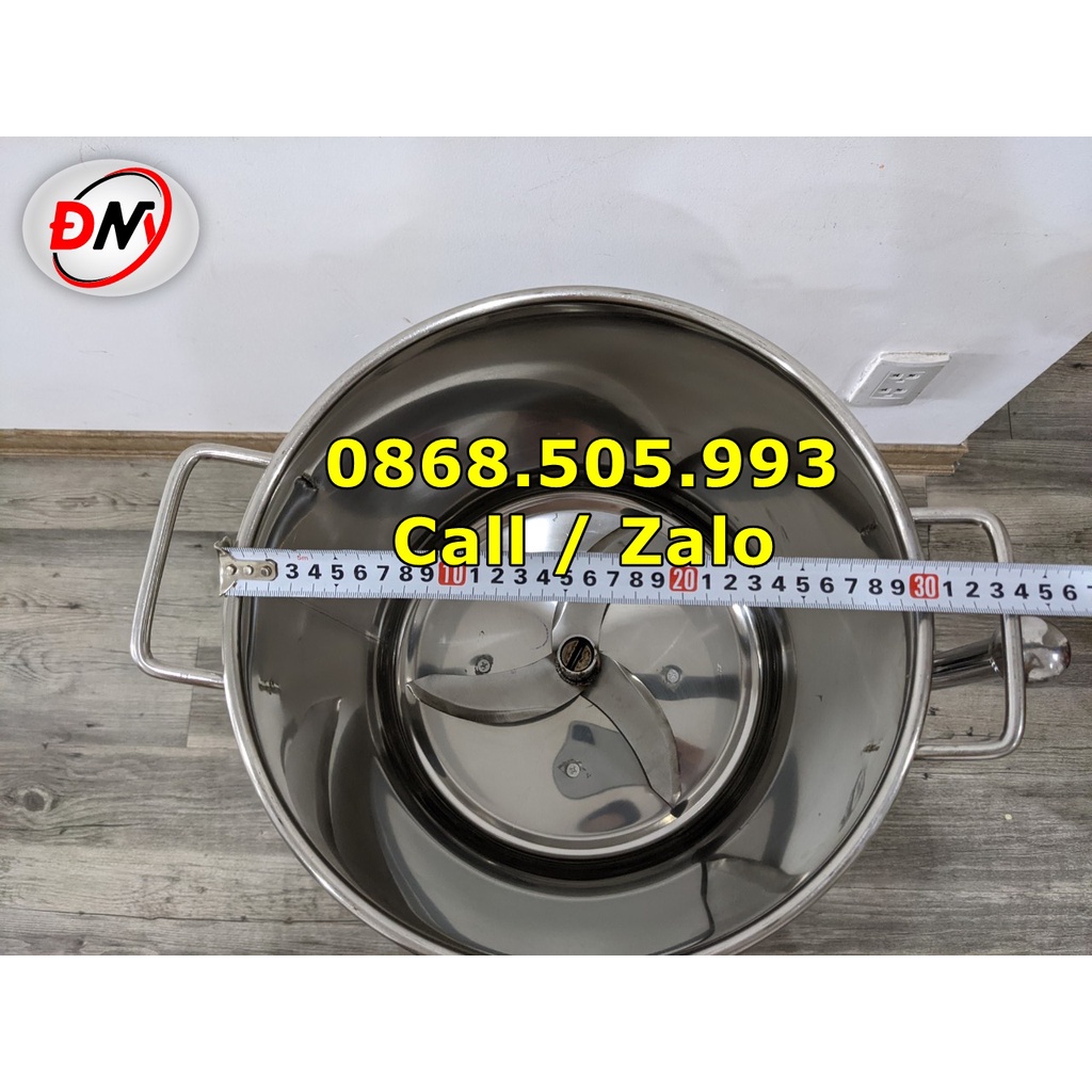 Máy xay pate 3.0Kw – xay thịt – cháo nhuyễn – xay gừng, riềng, sả, tỏi, ởt , máy làm sa tế - khung A Inox - Dao thả