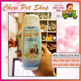 Sữa tắm Love Pet 150ml - Đặc trị ve rận bọ chét cho chó mèo