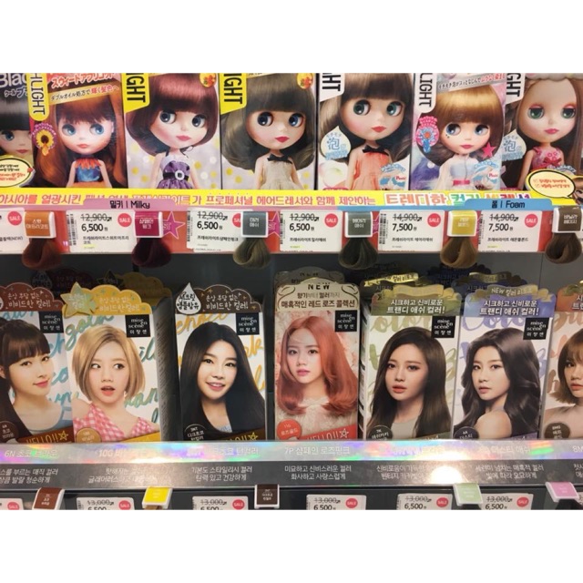 Thuốc nhuộm tóc thương hiệu L’ore’al và mise en scene