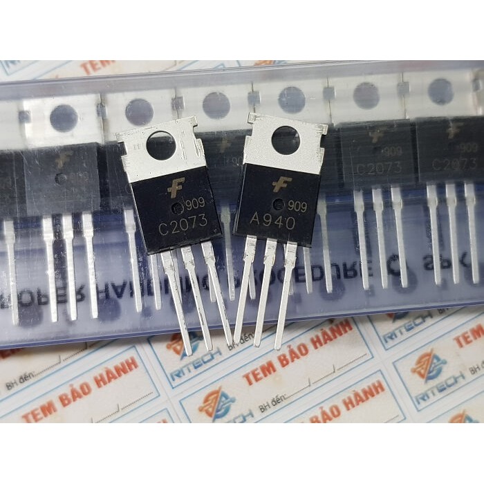 Combo 5 Cặp Transistor A940(2SA940) và C2073(2SC2073) 150V/1.5A TO-220C