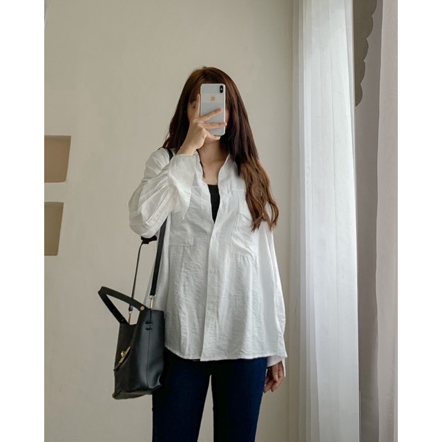 Sơ mi  2 túi form rộng 000