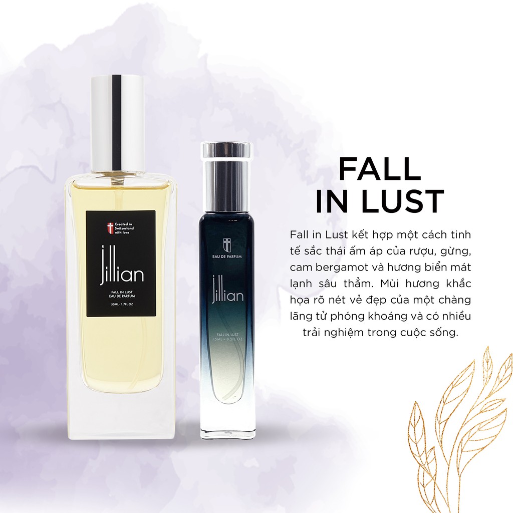 Nước hoa nam Jillian: Fall in Lust (EDP) 15ml | Thế Giới Skin Care