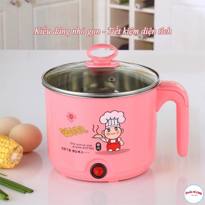 Combo 4 Ca Nấu Mì - Nồi Lẩu Điện Mini Siêu Tiện Lợi 18cm  00451-1