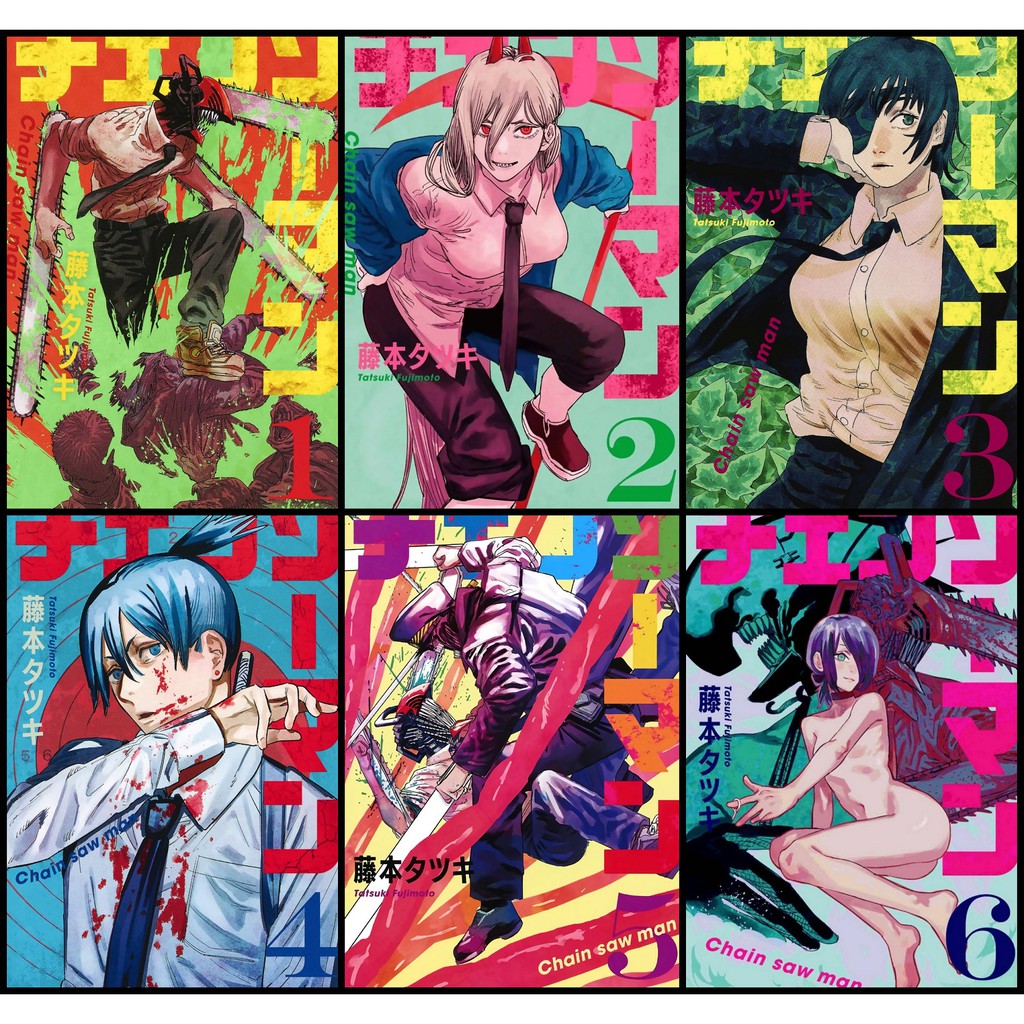 Bộ 6 Poster anime Chainsaw Man  - A3,A4,A5