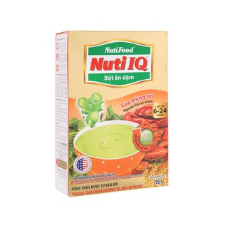 Bột ăn dặm Nuti IQ cua mùng tơi 200g