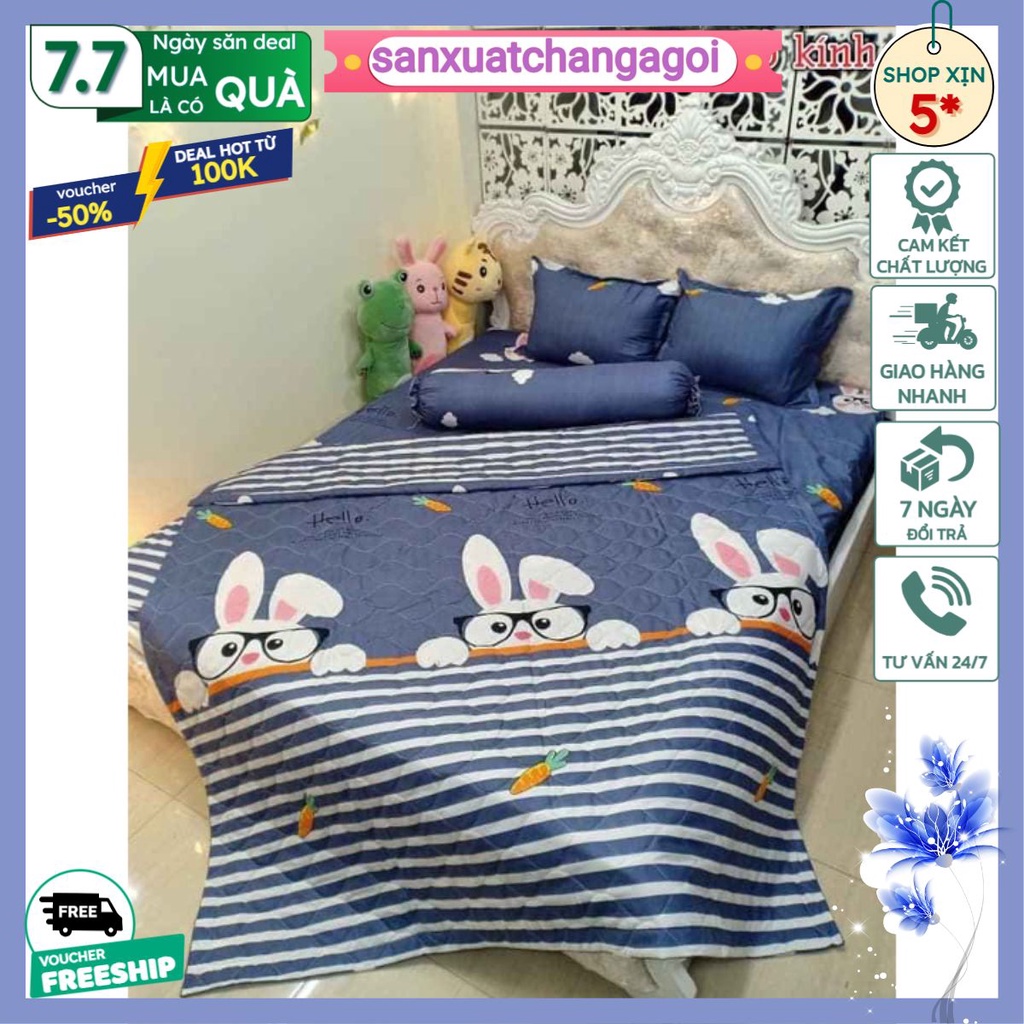 Ga trải giường bọc đệm 1m 1m2 1m6 được chọn họa tiết