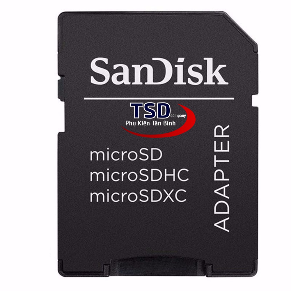 Adapter Thẻ Nhớ Sandisk Chuyển Đổi Thẻ Nhớ Micro SD Sang Thẻ Nhớ SD Chính Hãng