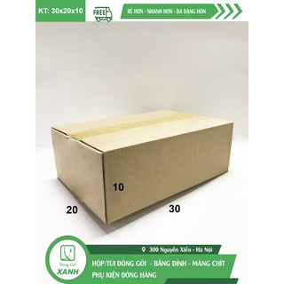 [TIẾT KIỆM] Sỉ 50 hộp hộp carton COD size 30x20x10 cm