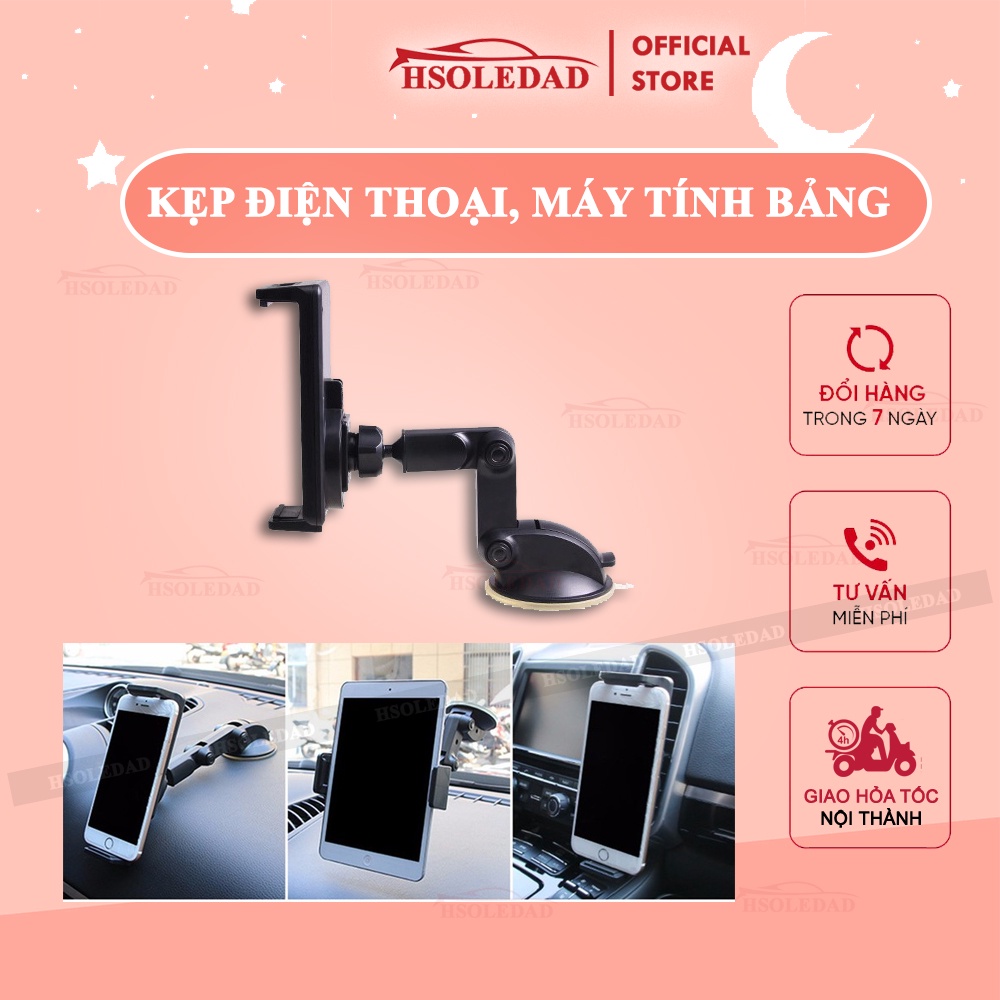 Kẹp điện thoại + máy tính bảng hút kính mẫu 2