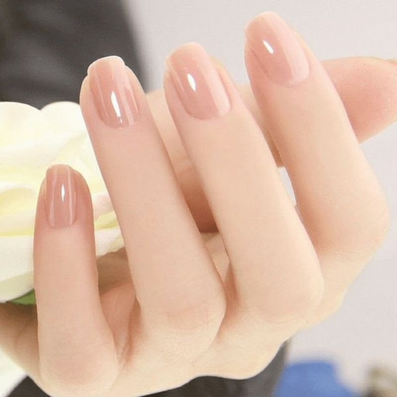 Sơn gel lạnh không cần hơ máy màu nude