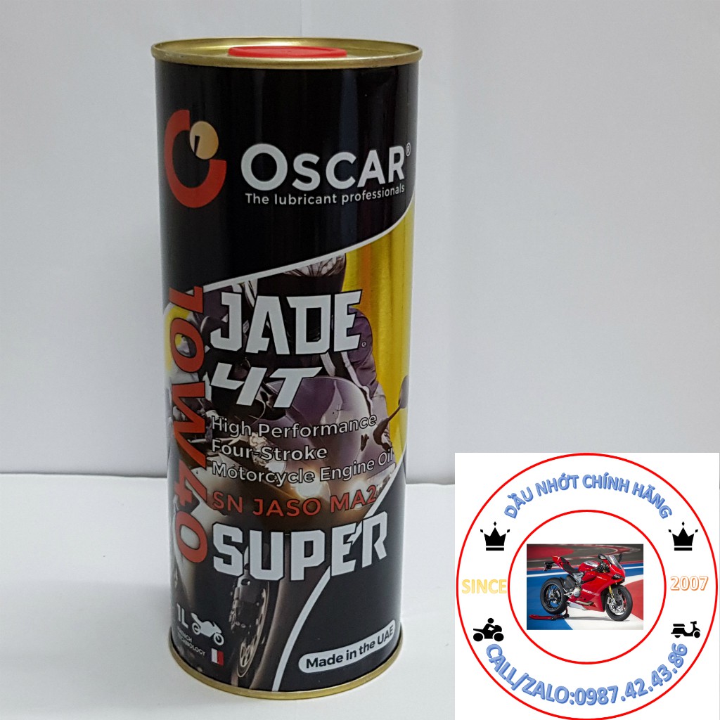 GIÁ SIÊU TỐT Nhớt full tổng hợp 10w40 xe số Oscar Jade 4T Super - dầu nhớt thumbnail