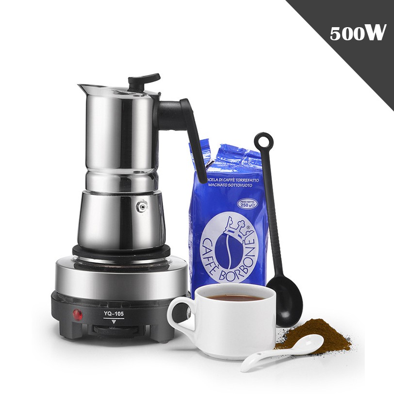Bếp Điện Đa Năng Mini 500W Chuyên Dùng Cho ấm Moka Pot -Phích Cắm Châu Âu