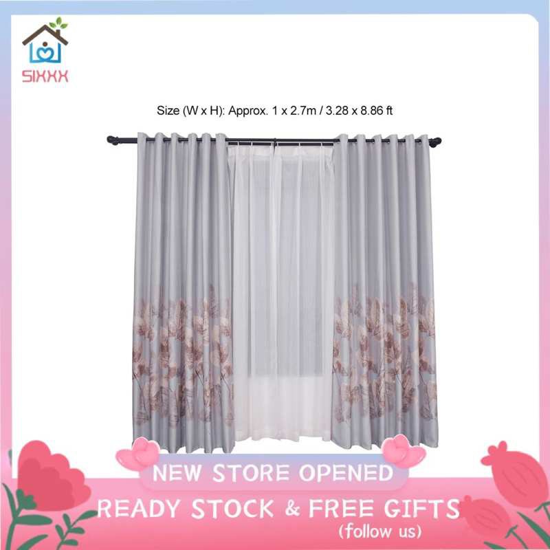 rèm cửa sổ Polyester Trang Trí Nhà Ở 1x2.7m