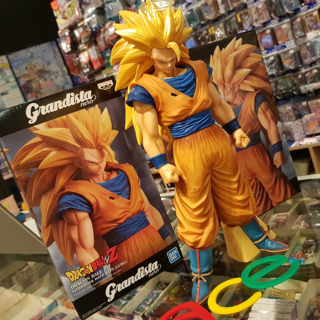 Mô hình Son Goku Siêu Saiyan cấp 3 tóc dài siêu ngầu, cao 30cm fullbox có chân đế đi kèm