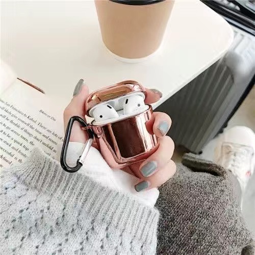 Vỏ Bảo Vệ Hộp Sạc Tai Nghe AirPods Pro 2 1 3 Bằng Pc Cứng Tráng Gương Mạ Điện Sang Trọng