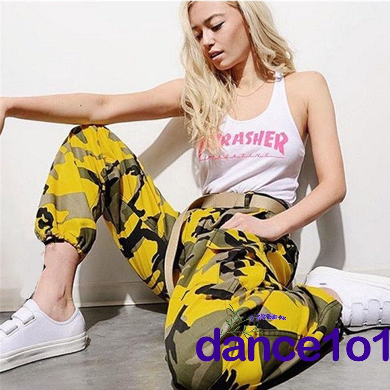 Quần lính Camou dài túi hộp thời trang cá tính phong cách độc đáo cho nữ | BigBuy360 - bigbuy360.vn