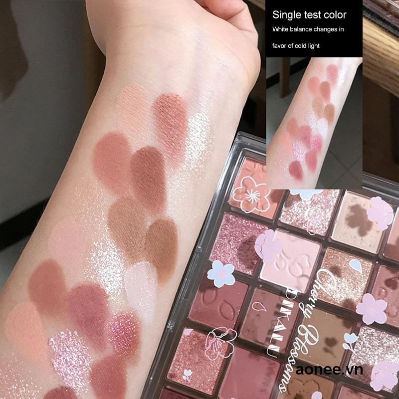 ✨✨Bảng phấn mắt 20 màu Evening Sakura Dance Eyeshadow Palette tông cam đào hồng đất