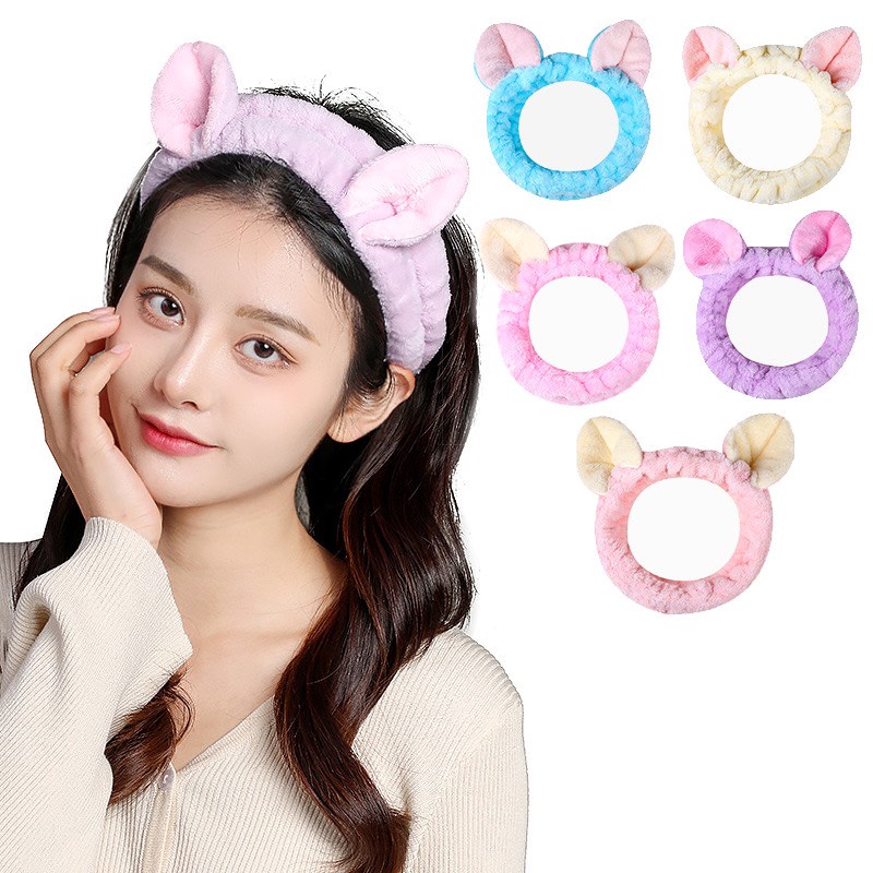 Băng Đô Cài Tóc Rửa Mặt Tai Gấu Cute Hàn Quốc HAVENA BD01