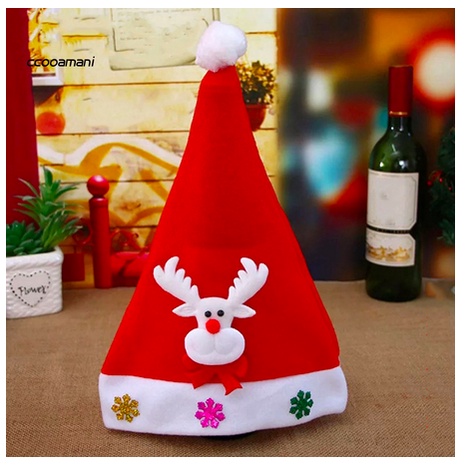Mũ, nón ông già Noel, phụ kiện Giáng sinh chất liệu nhung, hình ngộ nghĩnh - Dreamworld
