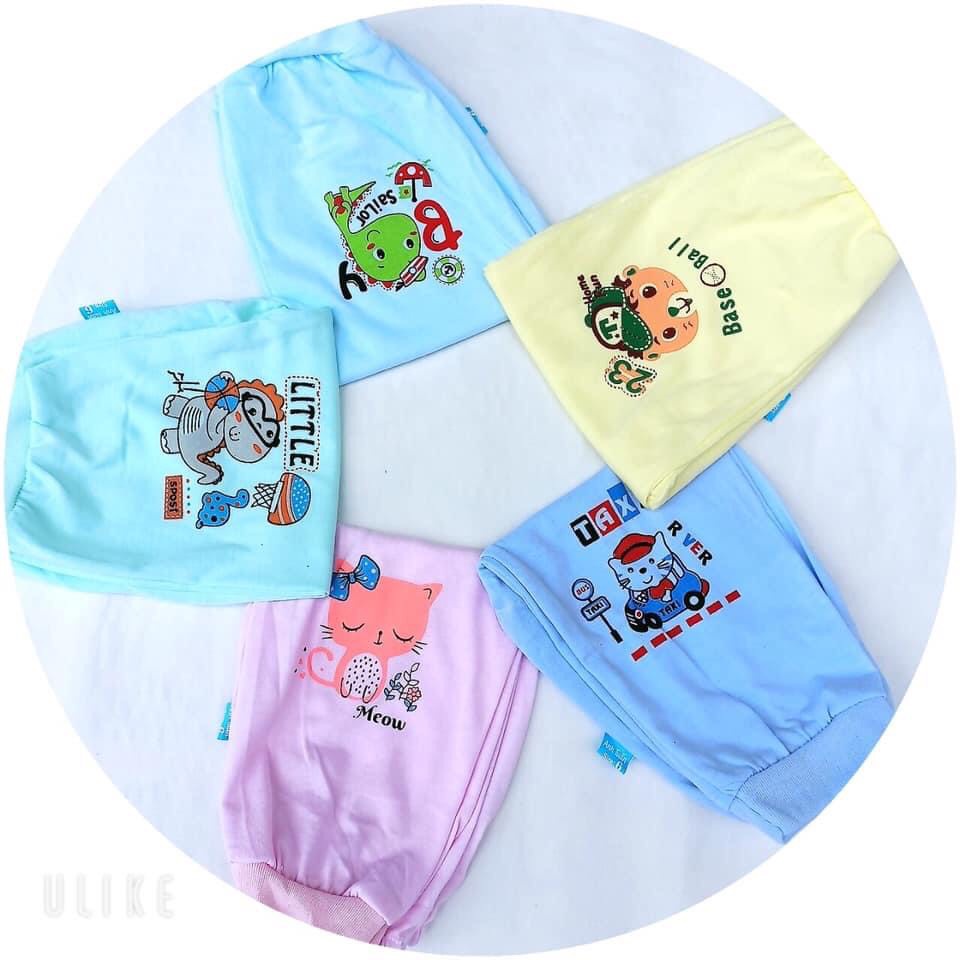 ✌Thu Đông✌ Combo 5 Quần Dài cho bé trai, bé gái chất Cotton, bo gấu, in hình họa tiết