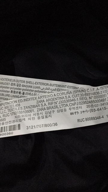 HẾT HÀNG Áo gile phao Zara VNXK màu đen