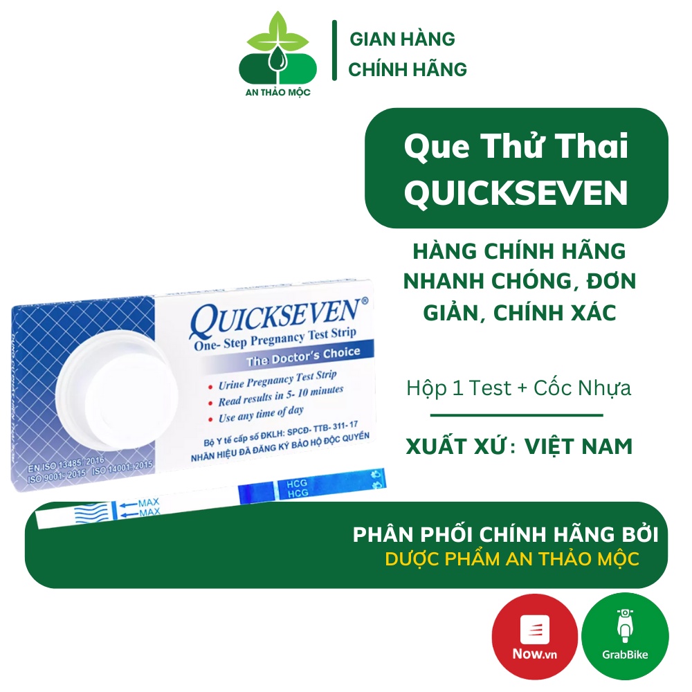 Que thử thai Tanaphar Qickseven phát hiện thai sớm độ chính xác cao cho