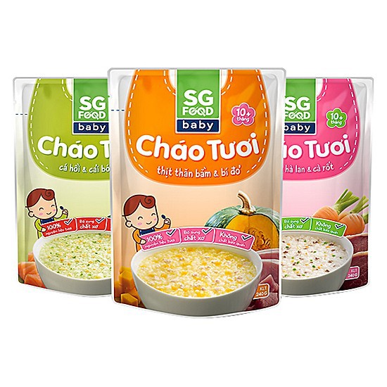Combo cháo tươi SG Food