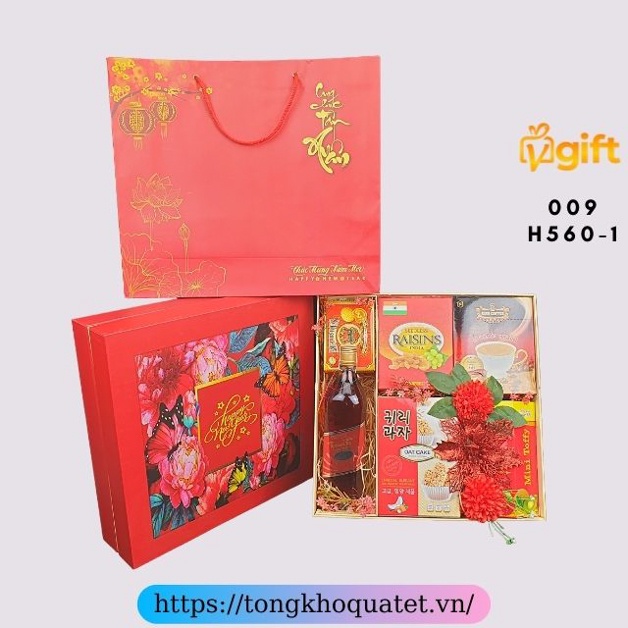 Hộp Quà Tết Mẫu Hộp 550 - 580 ( 5 Hộp Quà Tết ) | BigBuy360 - bigbuy360.vn