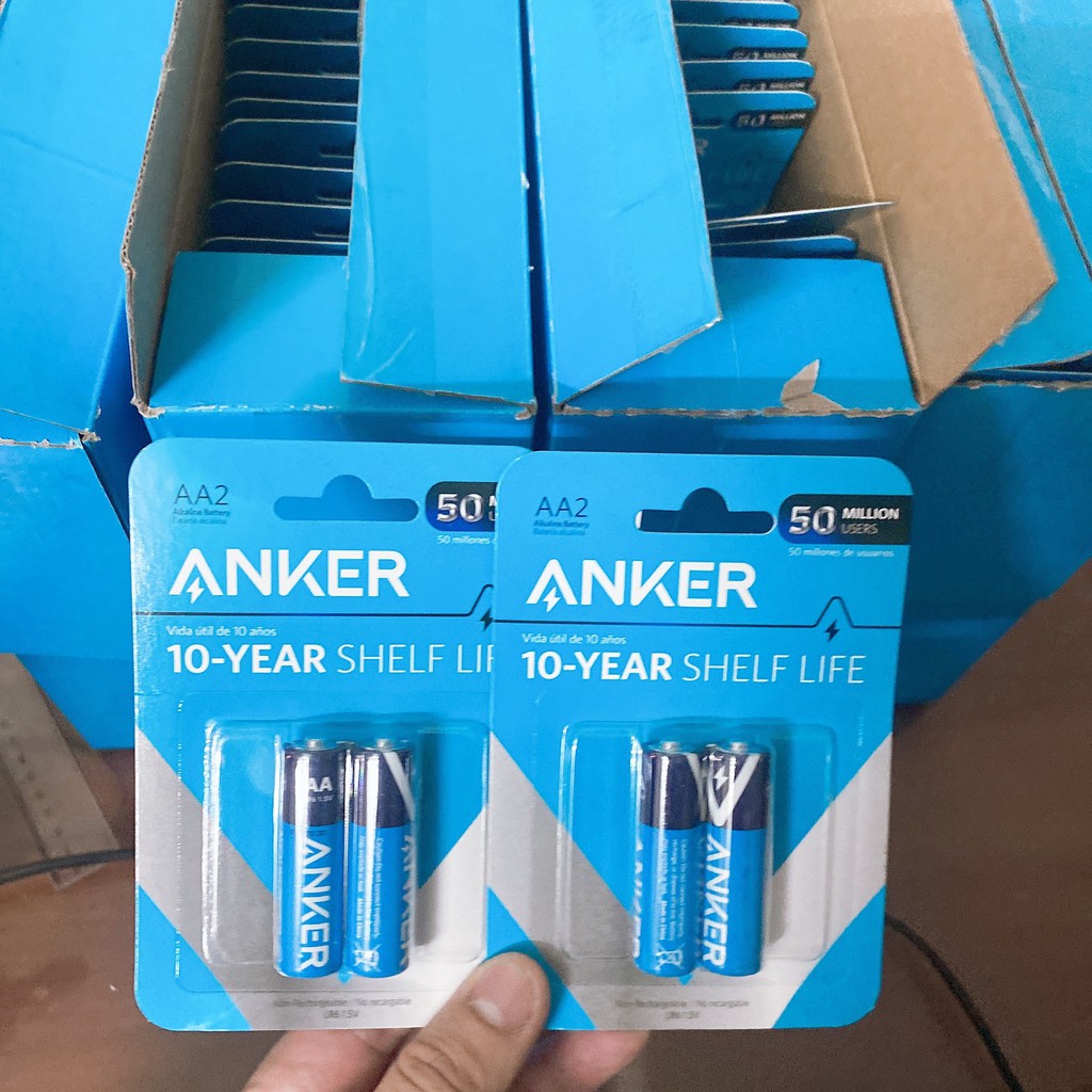 2 Viên Pin kiềm Anker B1810 B1820 AA/AAA Alkaline - tistore