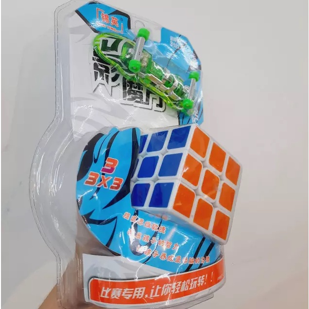 Rubik 3x3 + 1 ván trượt mini