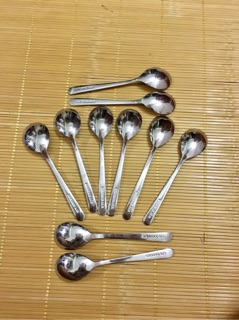 Bộ 10 chiếc thìa inox hàng không Hàn quốc