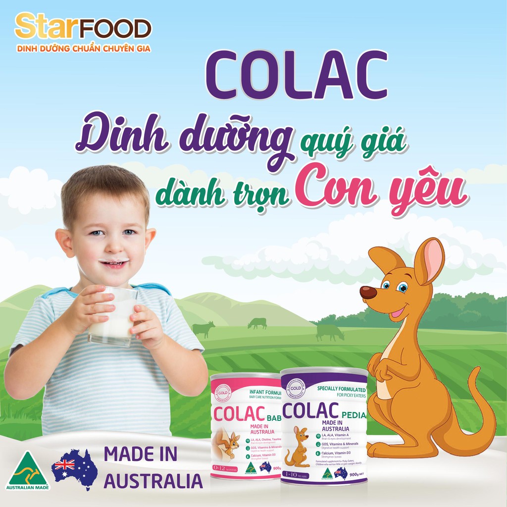 [CHÍNH HÃNG] SỮA COLAC BABY - NHẬP KHẨU NGUYÊN LON TỪ ÚC