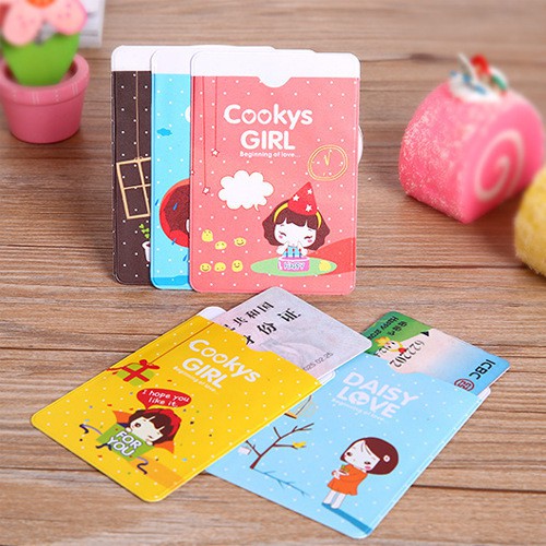 Túi đựng thẻ căn cước công dân, giấy tờ in hình dễ thương T2 Giá Rẻ