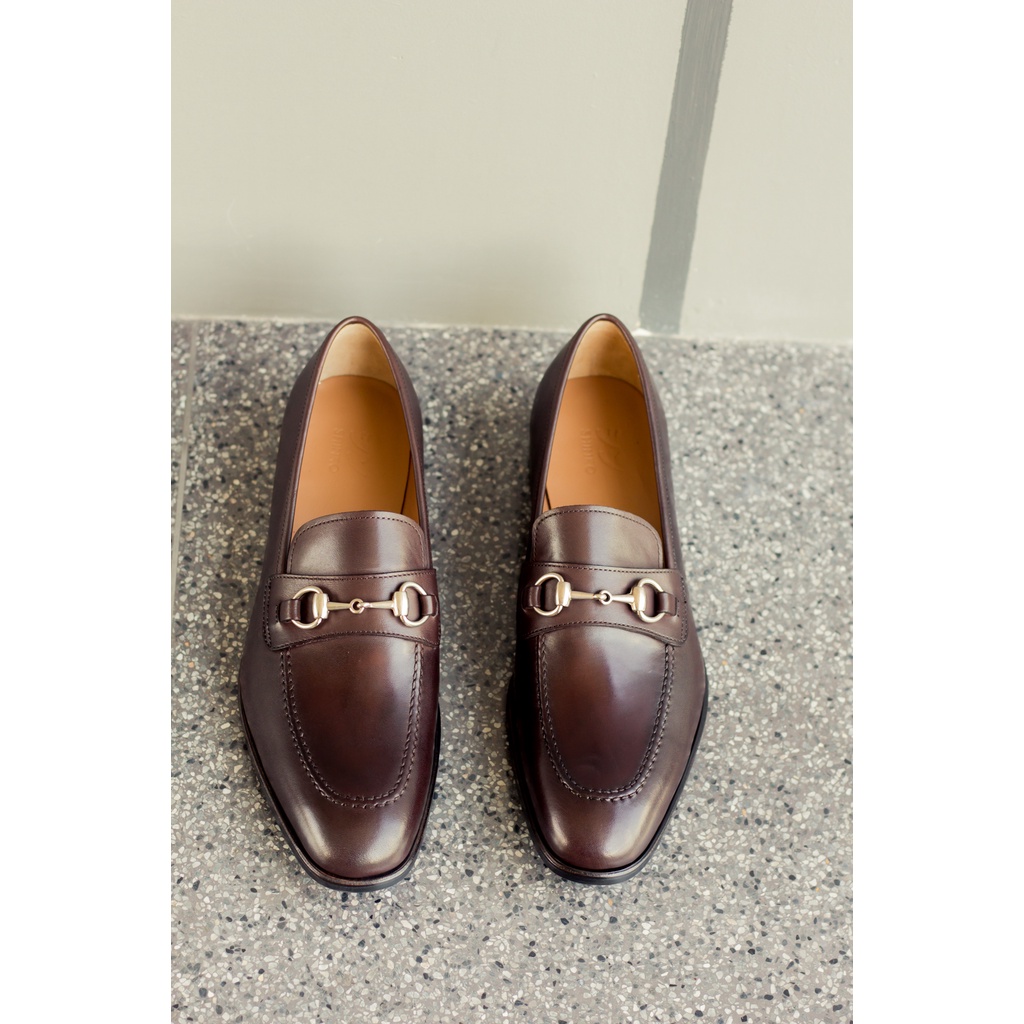 Giày tây nam da bê Loafer thủ công cao cấp MS 215 của thương hiệu Shinko sản xuất bởi CNES SHOEMAKER