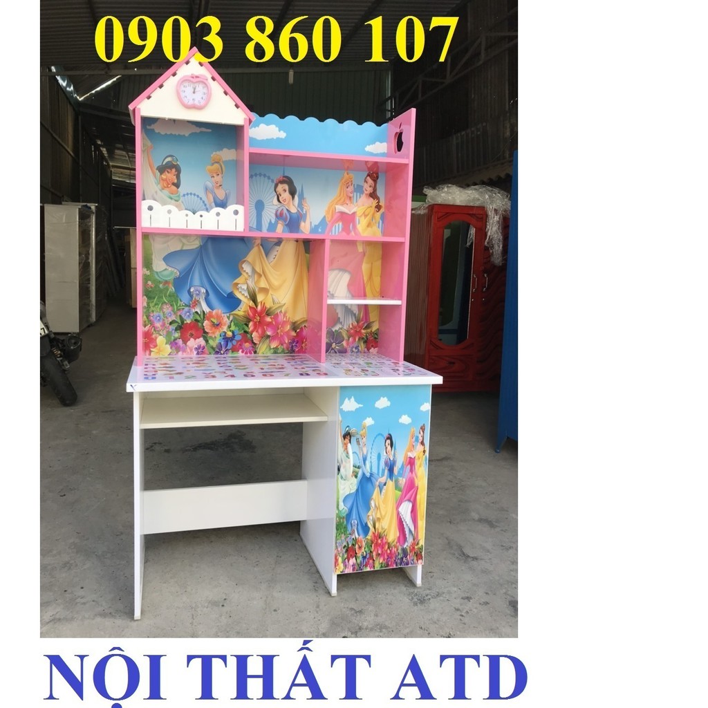 Bàn học sinh nhựa trẻ em in hình 3D siêu đẹp cho bé yêu-y hình thực tế hcm bình dương | BigBuy360 - bigbuy360.vn
