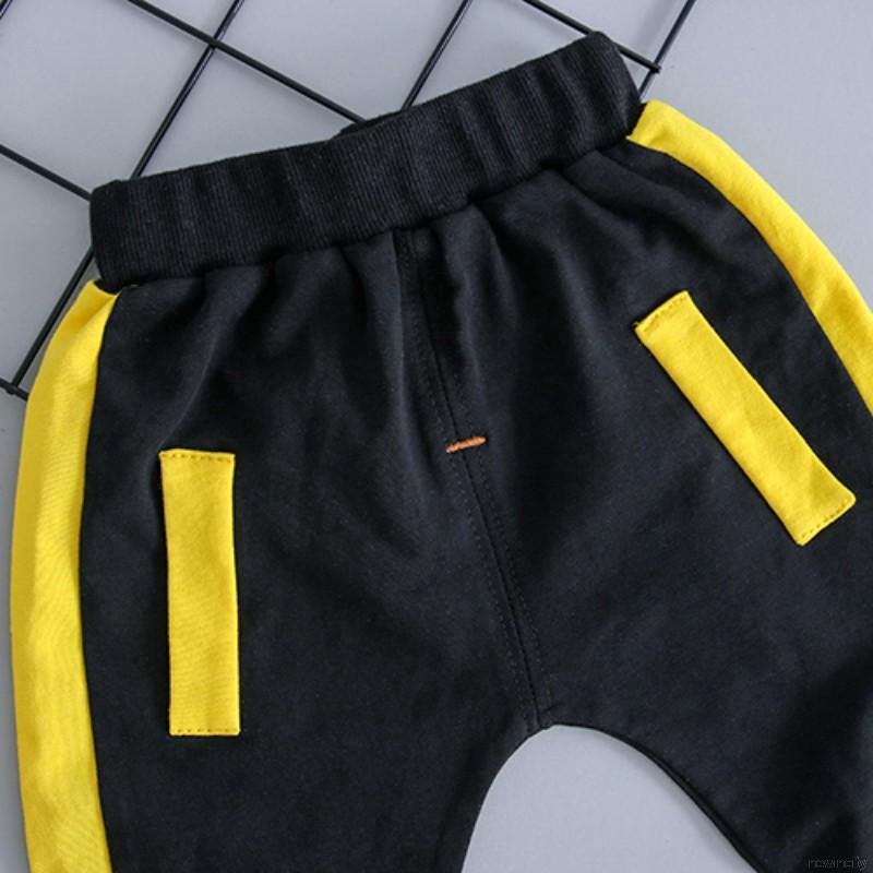 Bộ áo cotton dày tay in chữ + quần dài cho bé