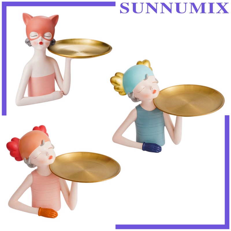 Khay Đựng Chìa Khóa Để Bàn Hình Chú Mèo Dễ Thương