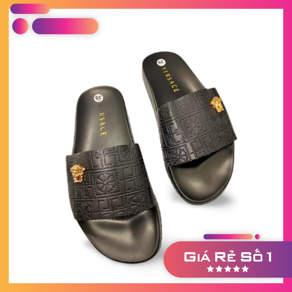 Dép Nam/Nữ Versace Thiết Kế Cao Cấp Unisex, Siêu Êm & Siêu Chất Lượng
