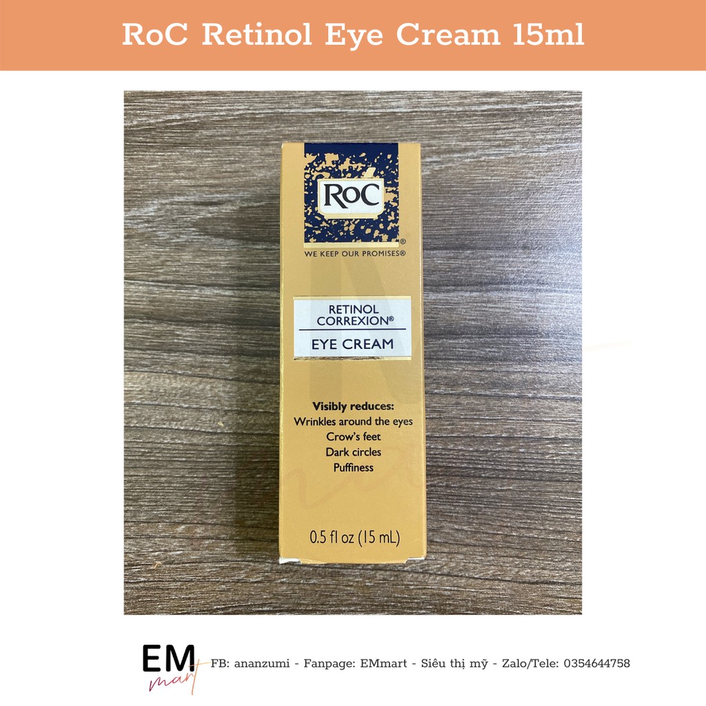 [BILL US] Kem mắt retinol ROC và serum huyết thanh Retinol ngừa lão hóa | BigBuy360 - bigbuy360.vn