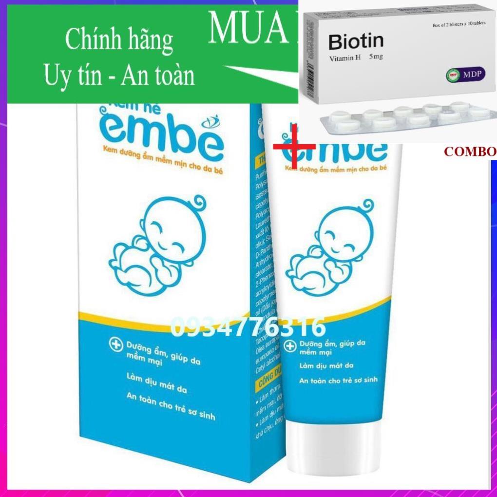 Combo Biotin 5mg+ ✅ Kem nẻ em bé Medstand - Tuýp 15g