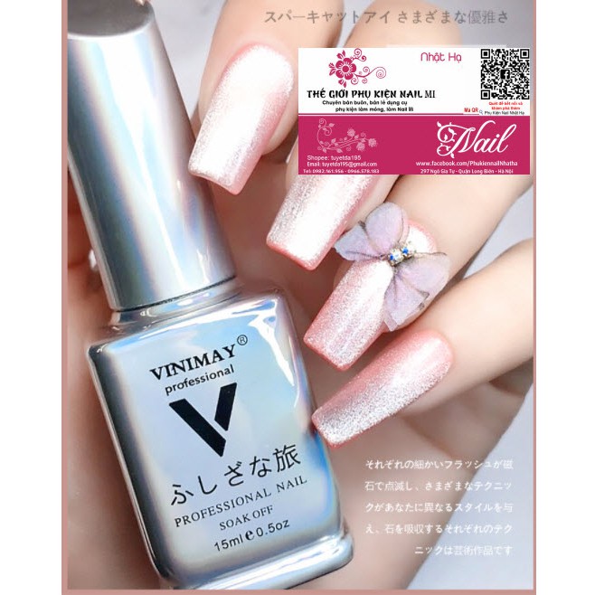 Mắt Mèo Kim Cương Vinimay Cat Eye Nail Hit Hot 2020 - Lẻ 1 Chai 15ml